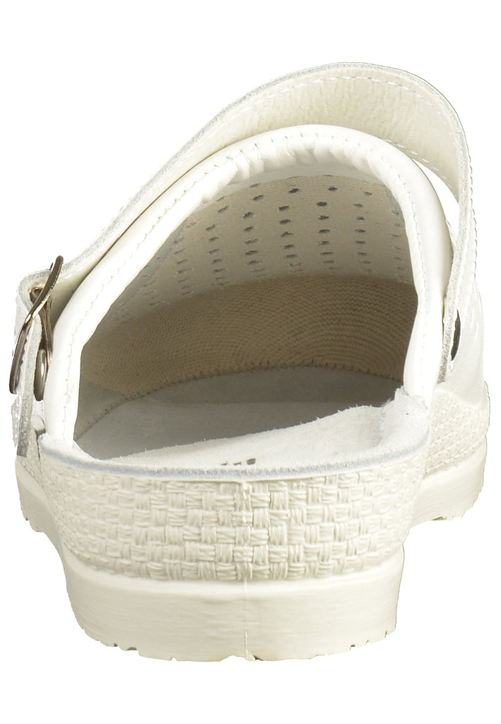 Rohde Pantoletten Leder Weiß - surf4shoes