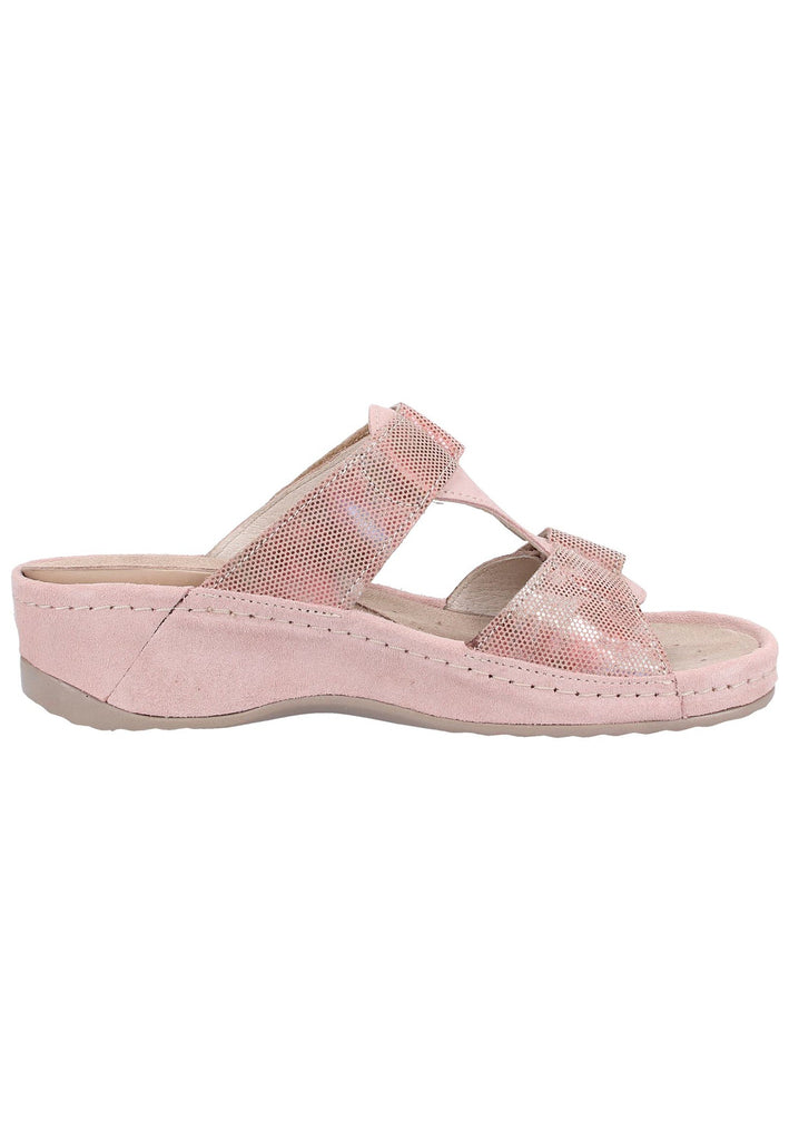 Rohde Pantoletten Veloursleder Rose - surf4shoes