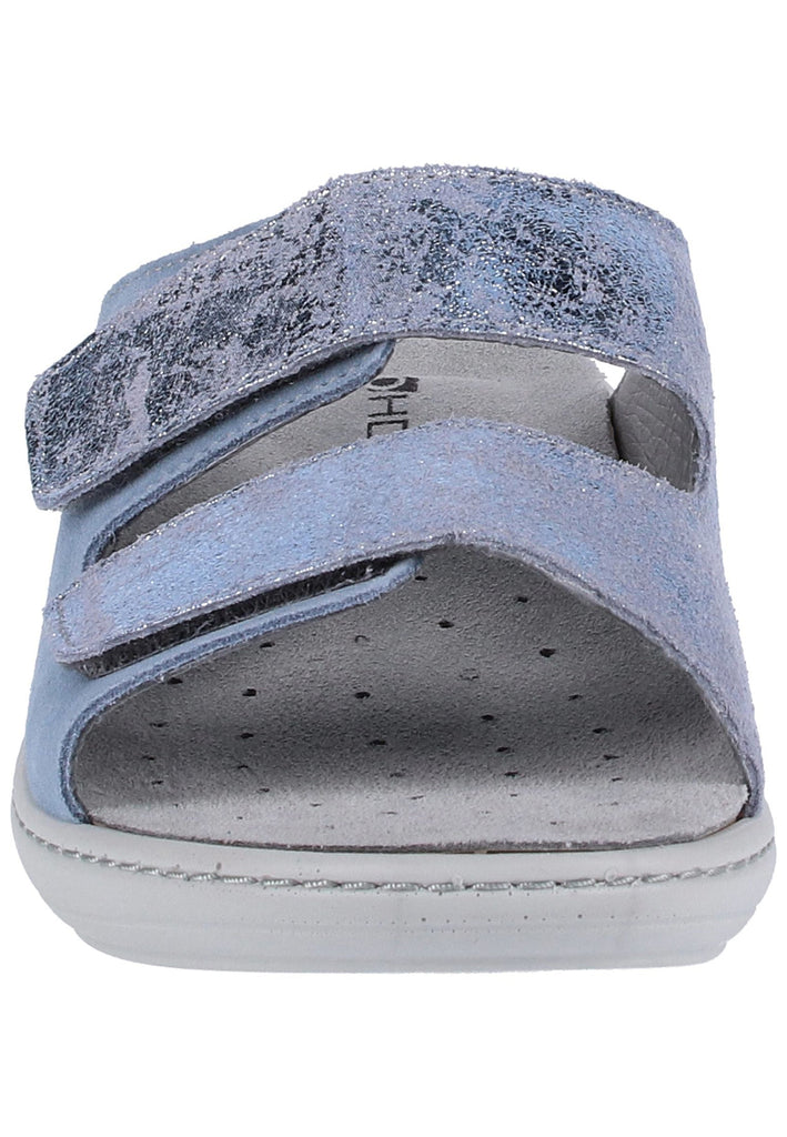Rohde Pantoletten Veloursleder Blau - surf4shoes