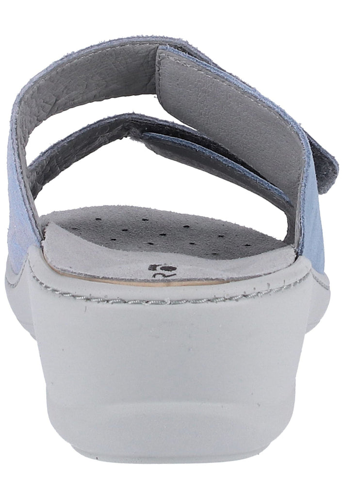 Rohde Pantoletten Veloursleder Blau - surf4shoes
