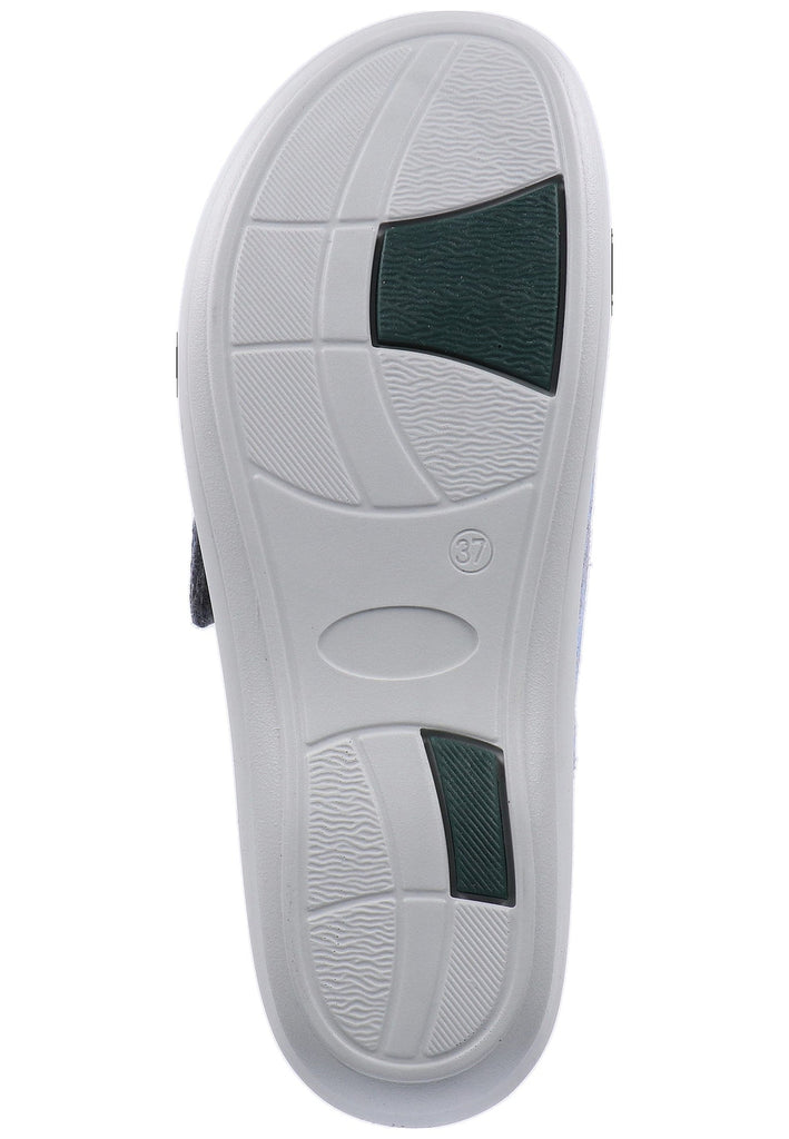 Rohde Pantoletten Veloursleder Blau - surf4shoes