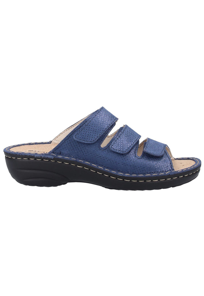 Rohde Pantoletten Veloursleder Ozean - surf4shoes
