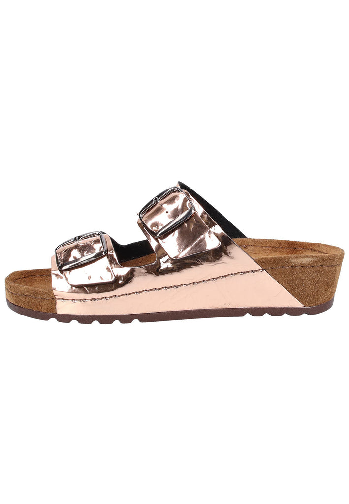 Rohde Pantoletten Lederimitat Kupfer - surf4shoes