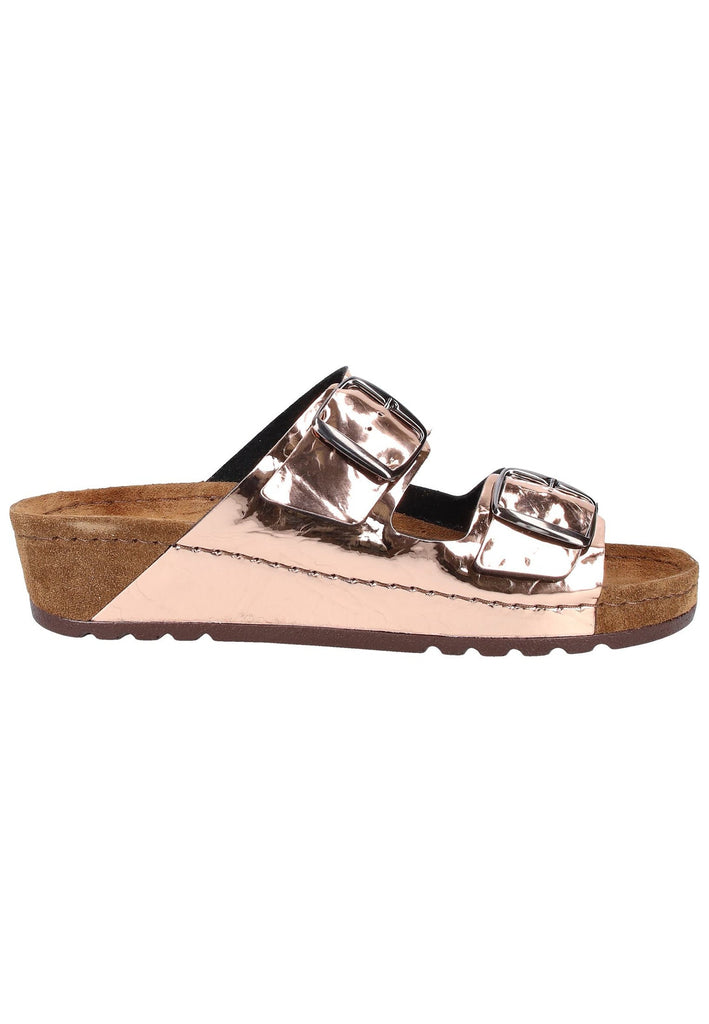 Rohde Pantoletten Lederimitat Kupfer - surf4shoes