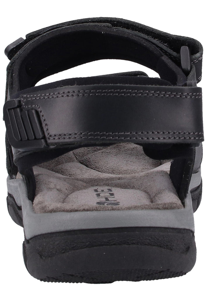 Rohde Sandalen Nubukleder Schwarz - surf4shoes