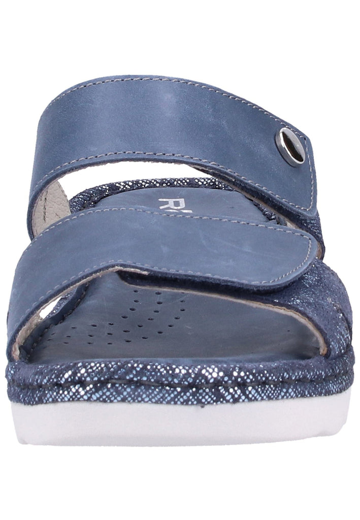 Rohde Pantoletten Leder dunkelblau - surf4shoes