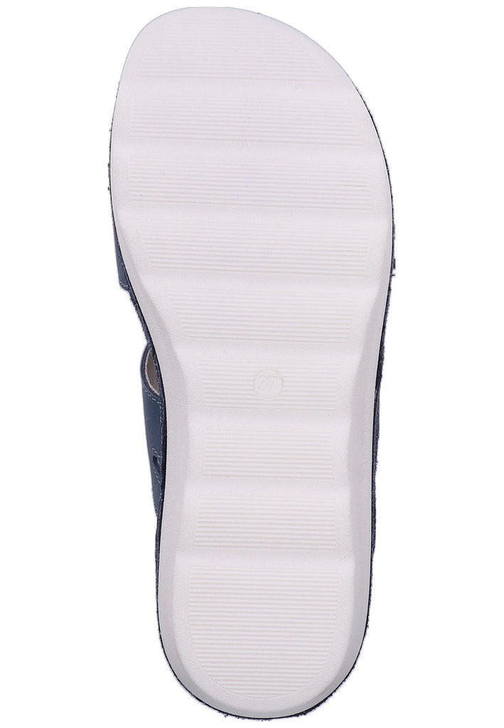 Rohde Pantoletten Leder dunkelblau - surf4shoes