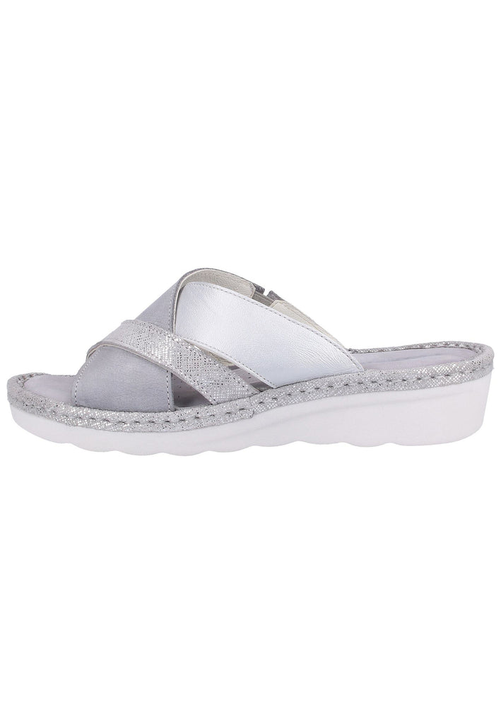 Rohde Pantoletten Veloursleder Grau - surf4shoes