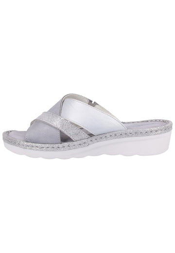 Rohde Pantoletten Veloursleder Grau - surf4shoes