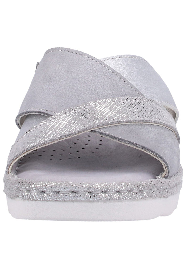 Rohde Pantoletten Veloursleder Grau - surf4shoes