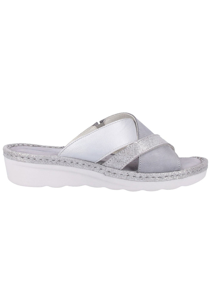 Rohde Pantoletten Veloursleder Grau - surf4shoes