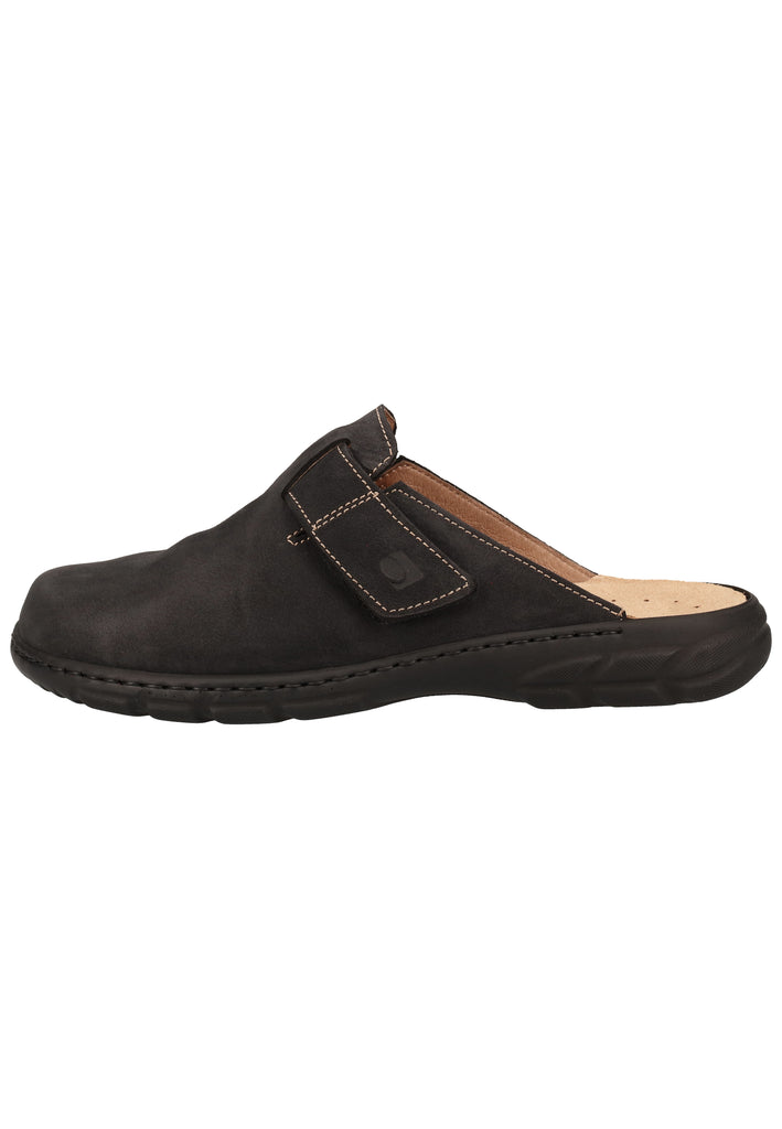 Rohde Hausschuhe Nubukleder Schwarz - surf4shoes