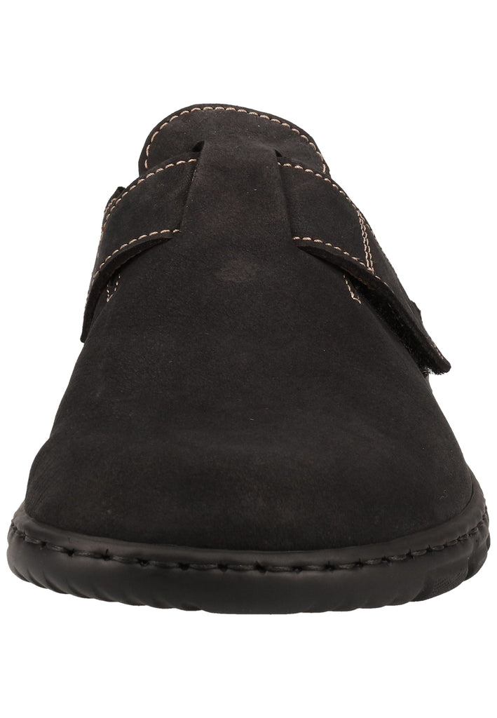 Rohde Hausschuhe Nubukleder Schwarz - surf4shoes