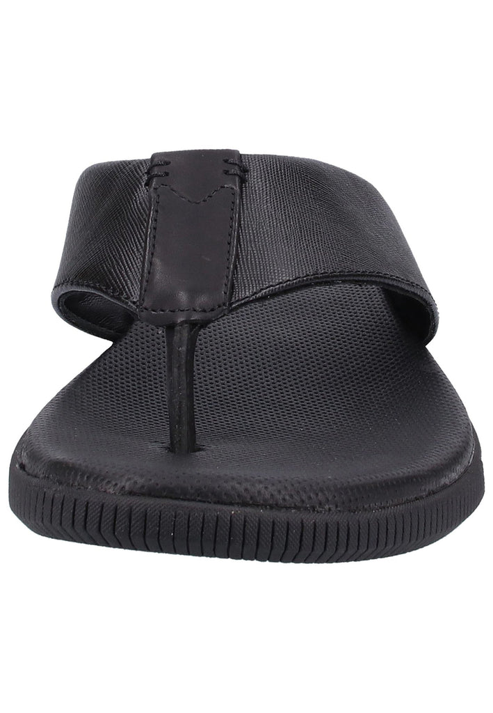Clarks Zehensteg Leder Schwarz - surf4shoes