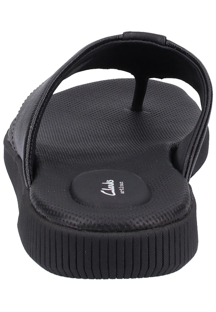 Clarks Zehensteg Leder Schwarz - surf4shoes