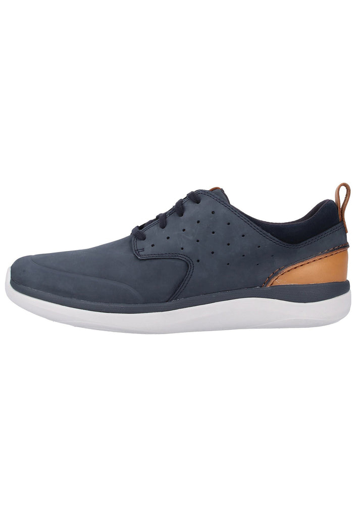 Clarks Halbschuhe Nubukleder Navy - surf4shoes