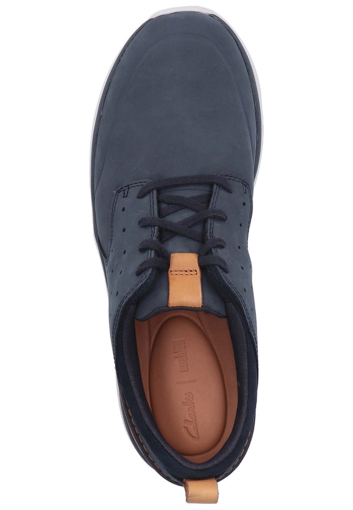 Clarks Halbschuhe Nubukleder Navy - surf4shoes
