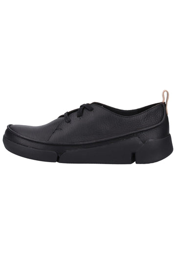 Clarks Halbschuhe Leder Schwarz - surf4shoes