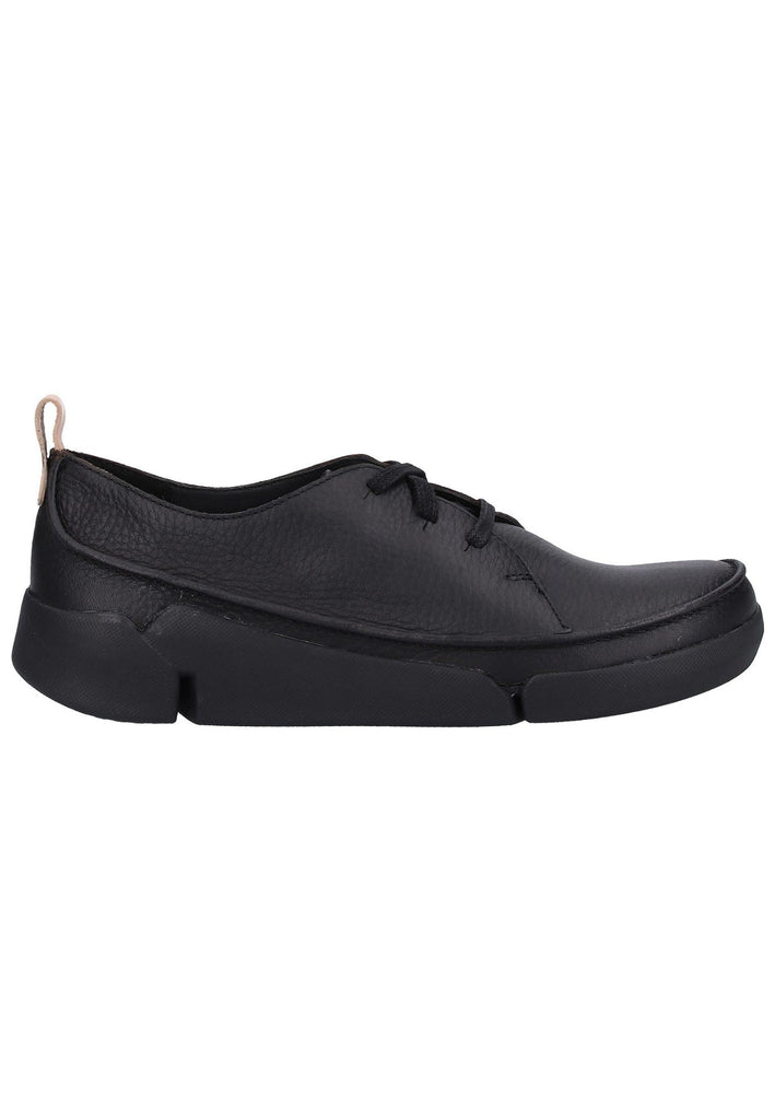 Clarks Halbschuhe Leder Schwarz - surf4shoes