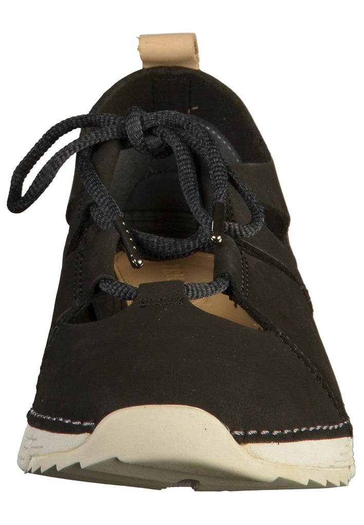 Clarks Sneaker Nubukleder Schwarz - surf4shoes