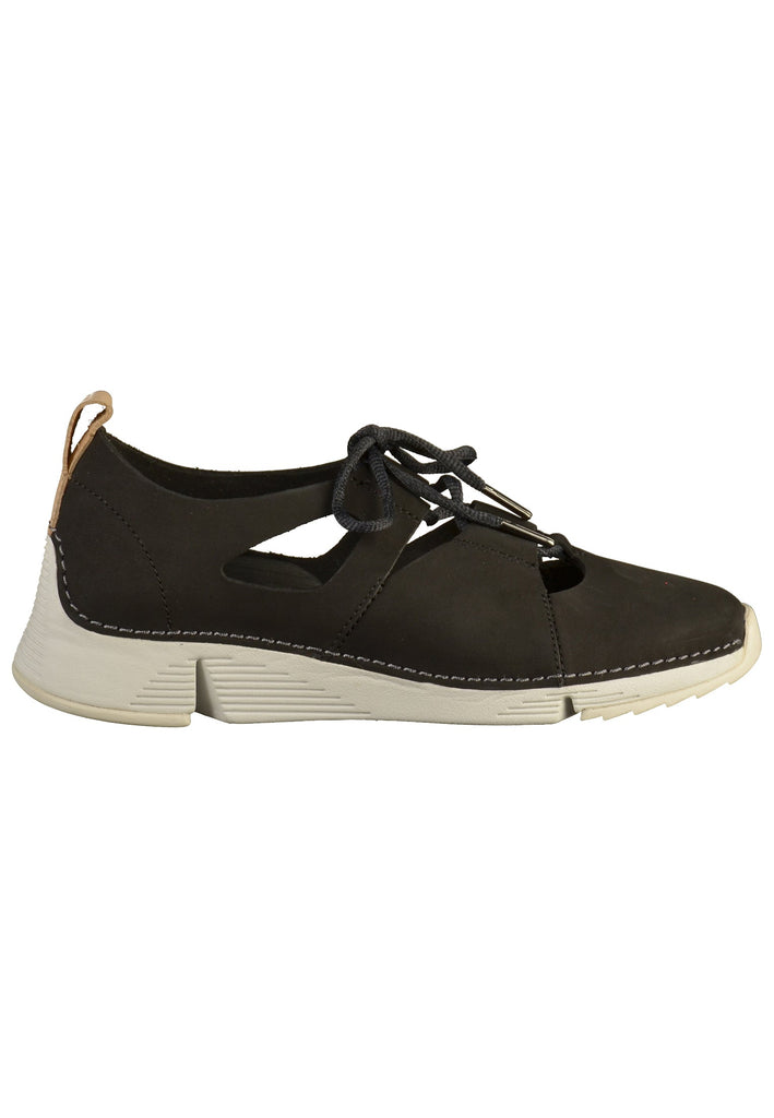 Clarks Sneaker Nubukleder Schwarz - surf4shoes