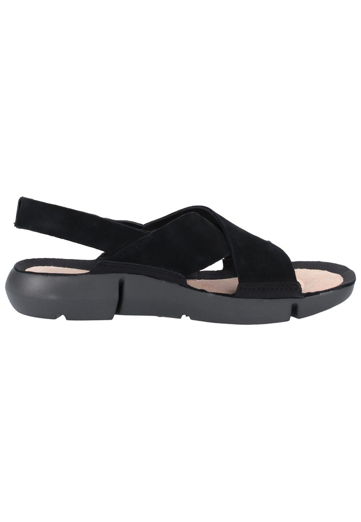 Clarks Sandalen Nubukleder Schwarz - surf4shoes