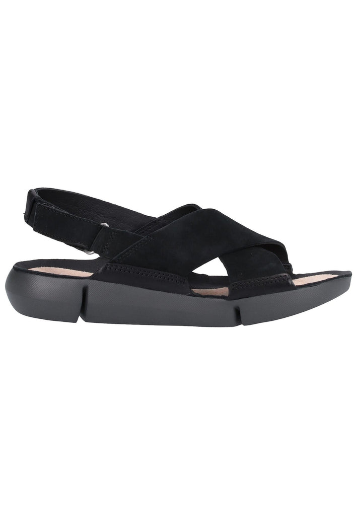 Clarks Sandalen Nubukleder Schwarz - surf4shoes