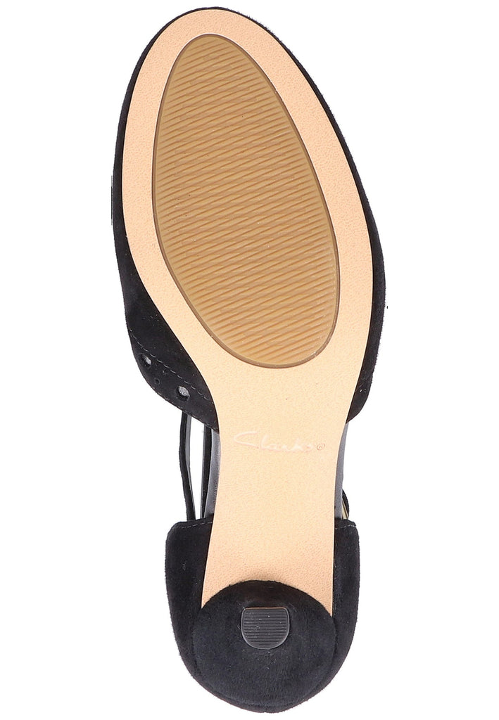 Clarks Pumps Veloursleder Schwarz - surf4shoes