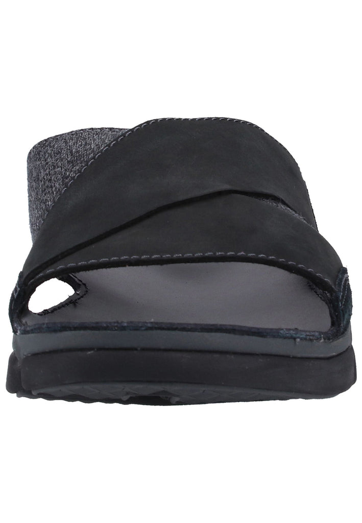 Clarks Pantoletten Leder Schwarz - surf4shoes