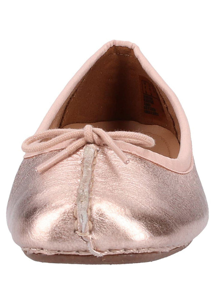 Clarks Ballerinas Leder Rosegold - surf4shoes