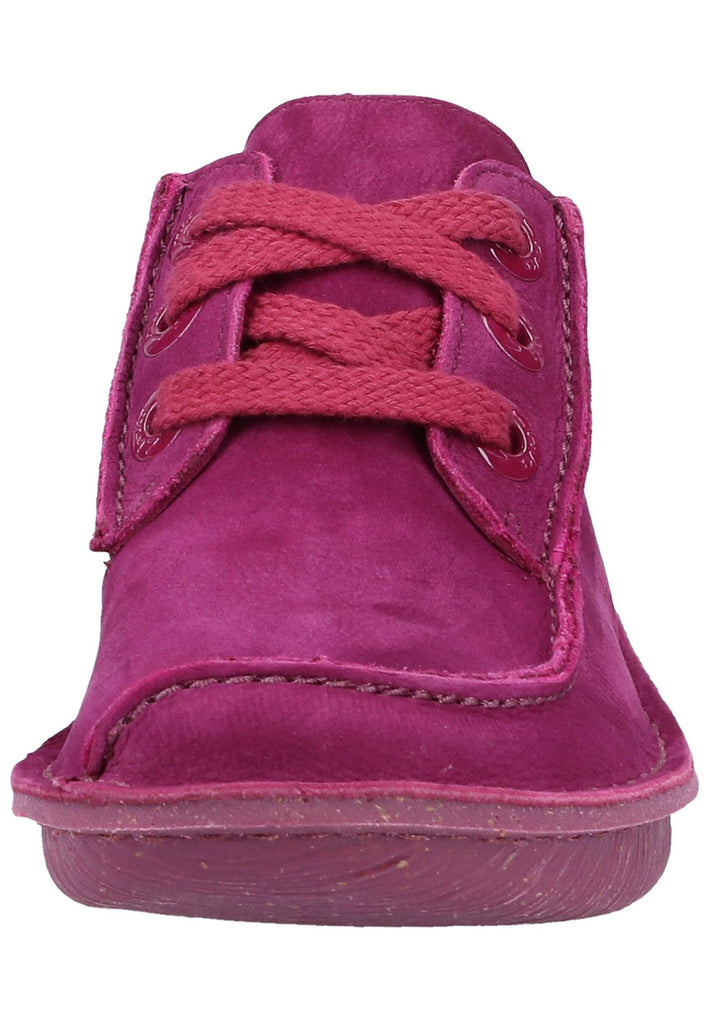 Clarks Halbschuhe Nubukleder Raspberry - surf4shoes