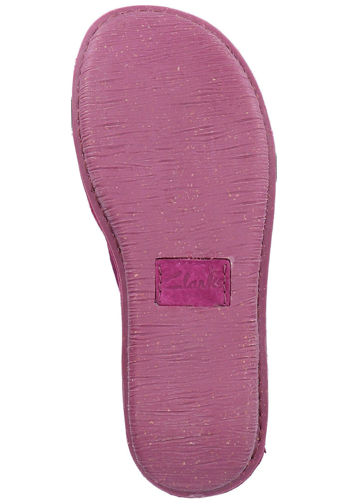 Clarks Halbschuhe Nubukleder Raspberry - surf4shoes