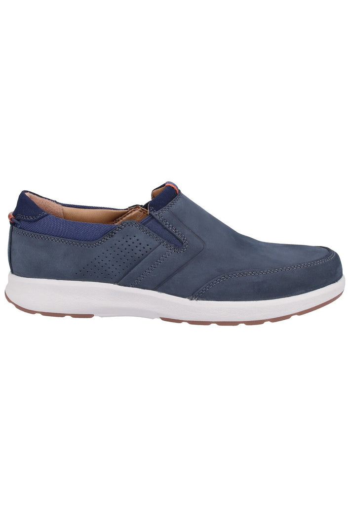 Clarks Slipper Nubukleder Navy - surf4shoes