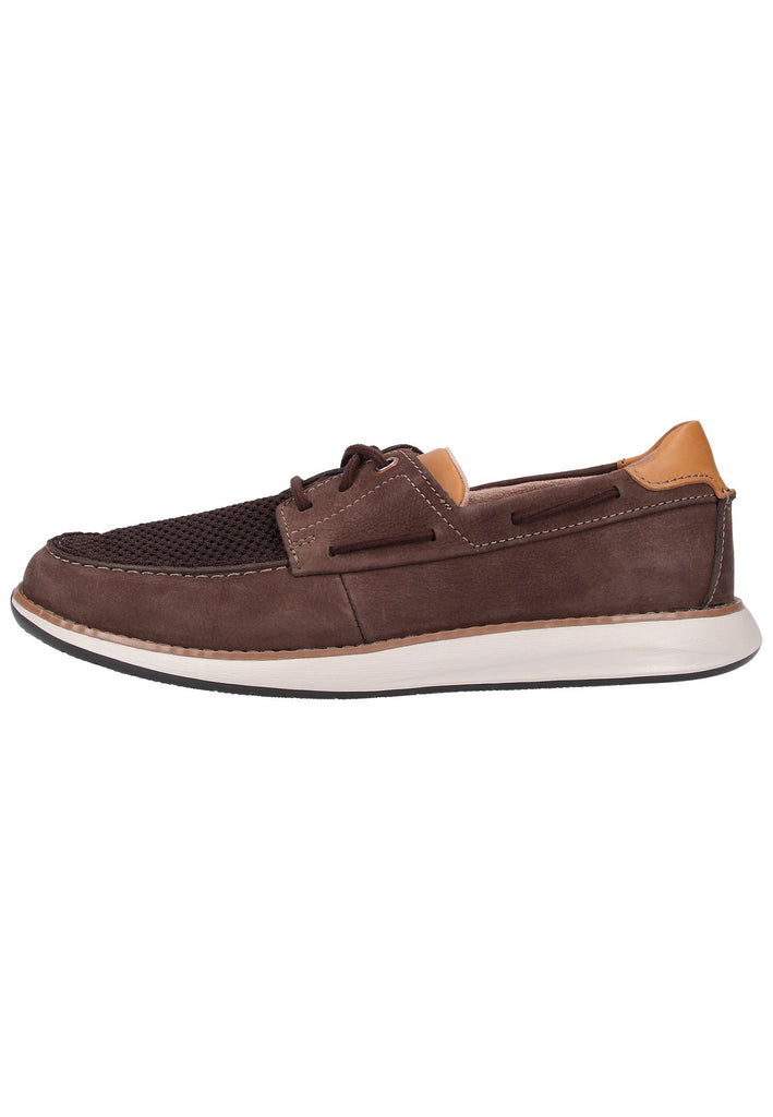 Clarks Halbschuhe Nubukleder Braun - surf4shoes