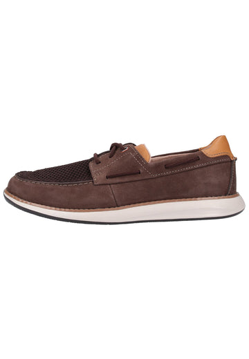 Clarks Halbschuhe Nubukleder Braun - surf4shoes