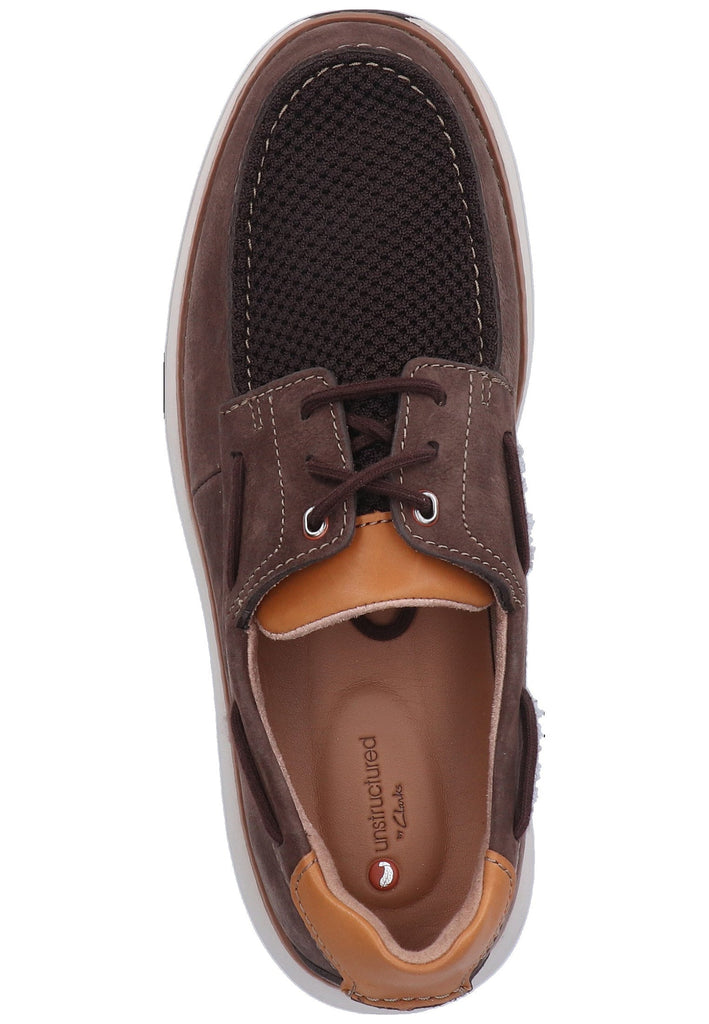 Clarks Halbschuhe Nubukleder Braun - surf4shoes