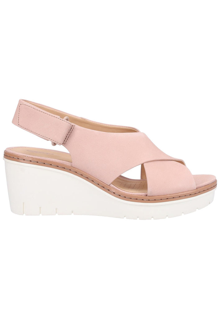 Clarks Sandalen Nubukleder Nude - surf4shoes