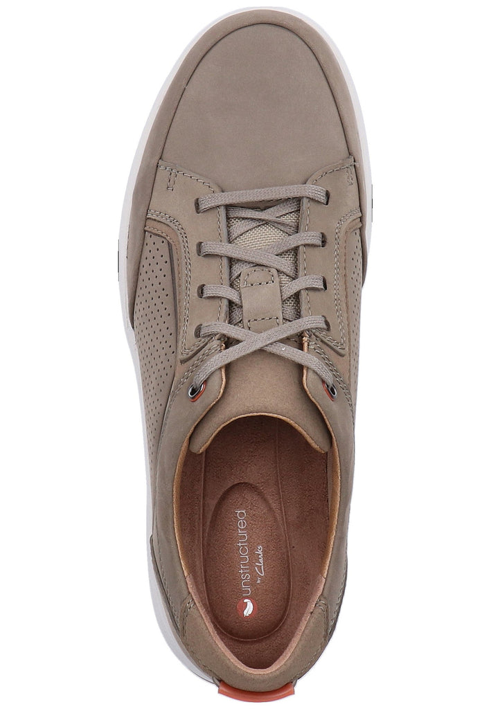 Clarks Halbschuhe Nubukleder Taupe - surf4shoes