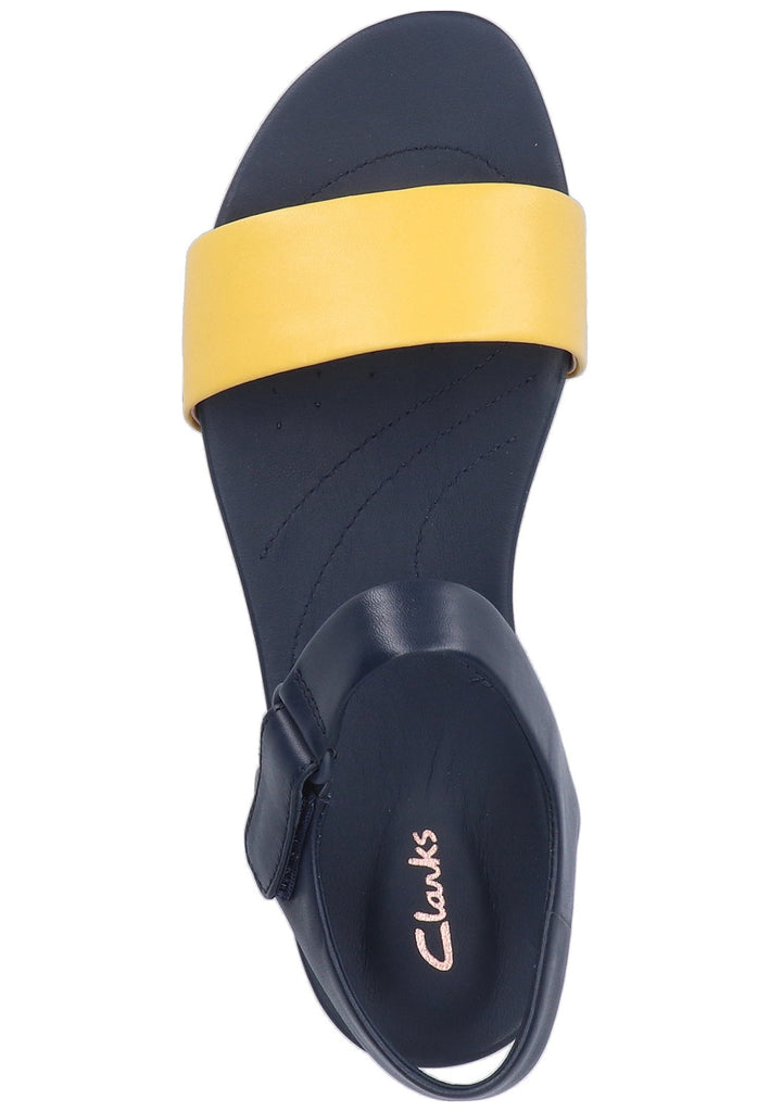 Clarks Sandalen Leder Gelb - surf4shoes