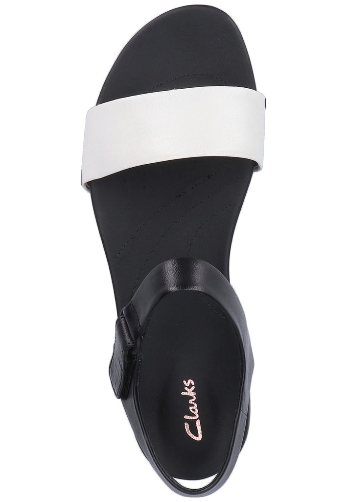 Clarks Sandalen Leder Weiß - surf4shoes