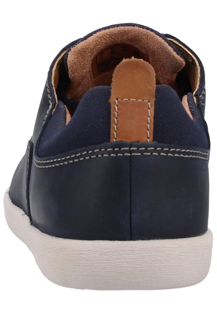 Clarks Halbschuhe Leder/Textil Navy - surf4shoes