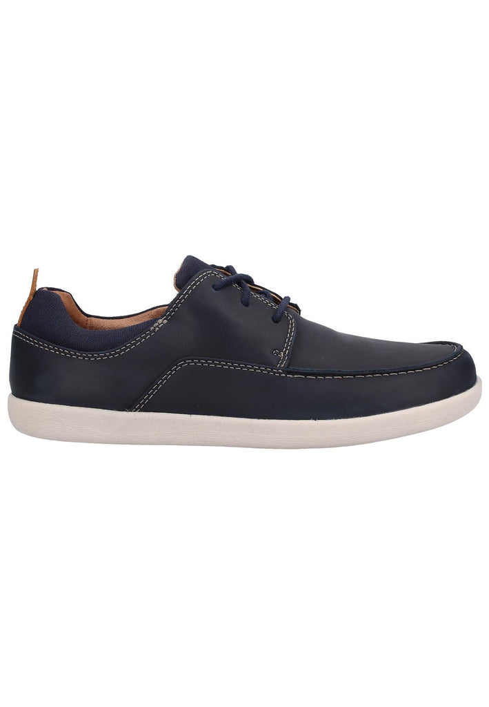 Clarks Halbschuhe Leder/Textil Navy - surf4shoes