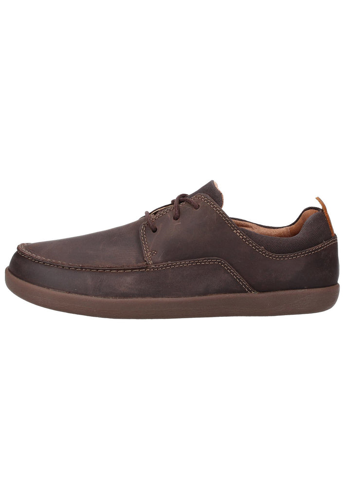Clarks Halbschuhe Leder/Textil Braun - surf4shoes