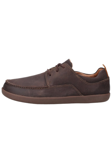Clarks Halbschuhe Leder/Textil Braun - surf4shoes