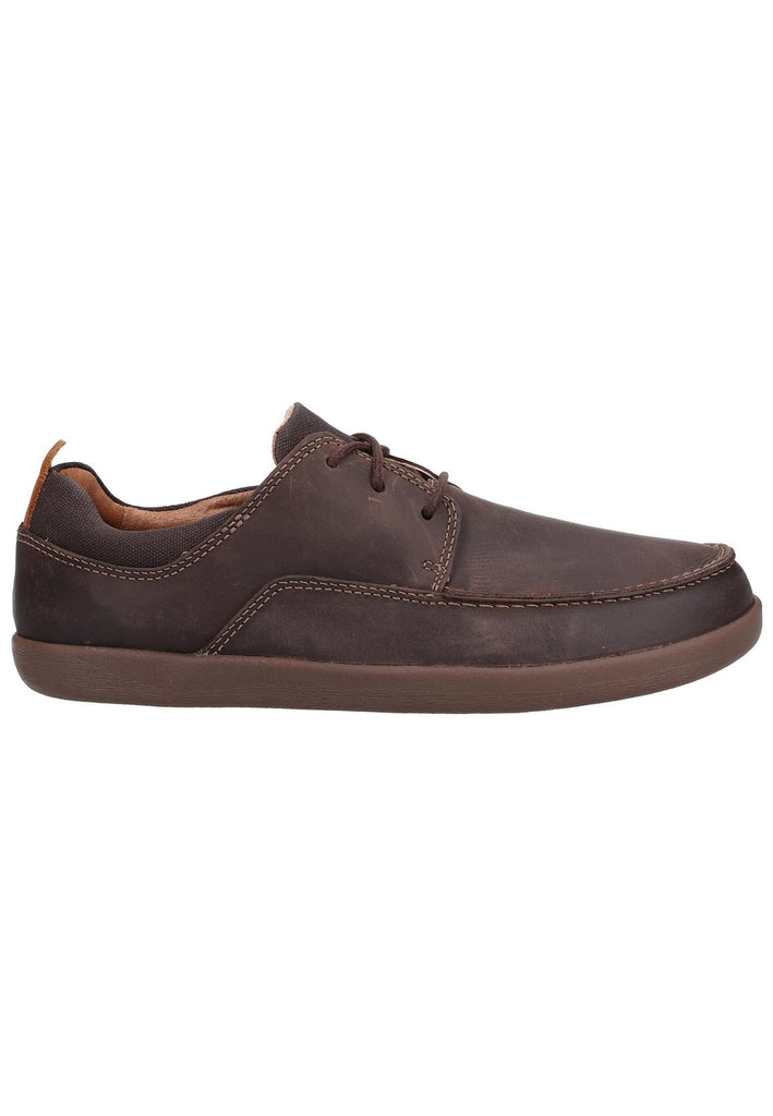 Clarks Halbschuhe Leder/Textil Braun - surf4shoes