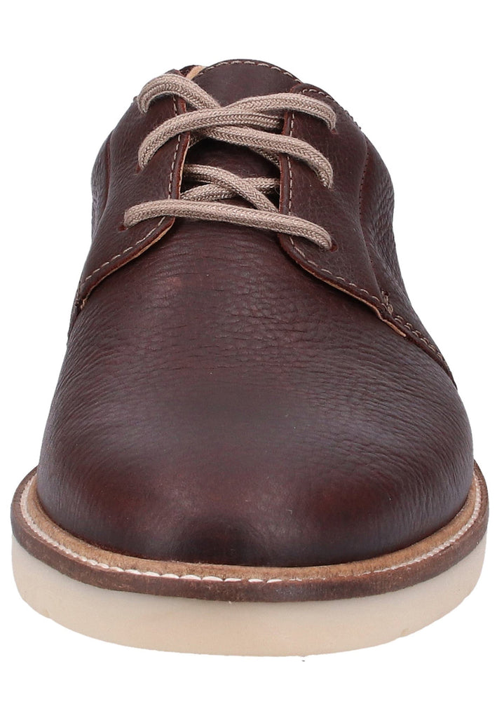 Clarks Halbschuhe Leder Dunkelbraun - surf4shoes