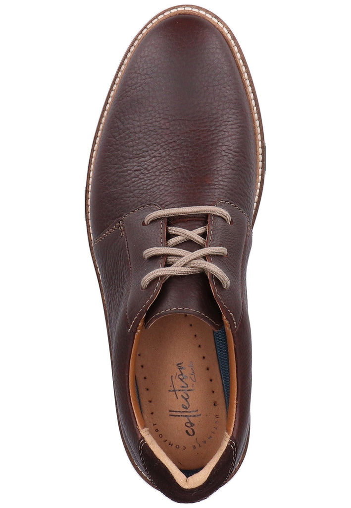 Clarks Halbschuhe Leder Dunkelbraun - surf4shoes