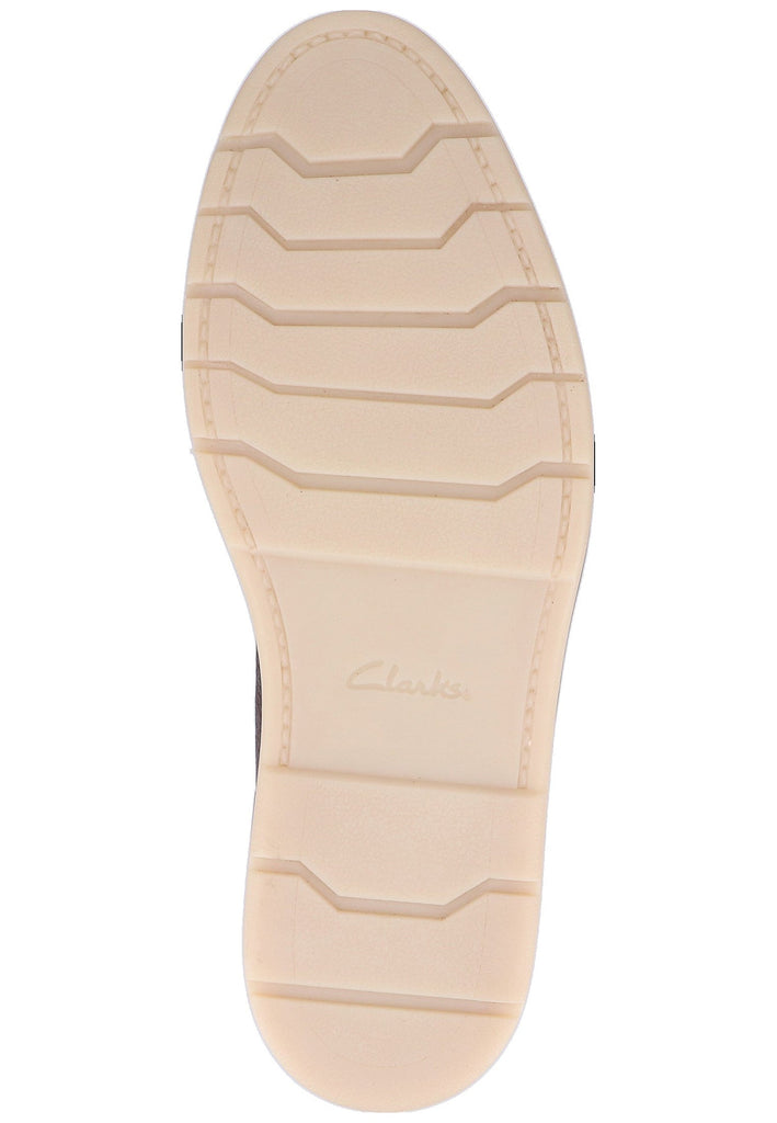 Clarks Halbschuhe Leder Dunkelbraun - surf4shoes