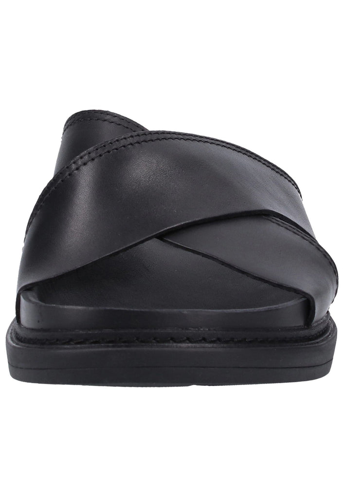 Clarks Pantoletten Leder Schwarz - surf4shoes
