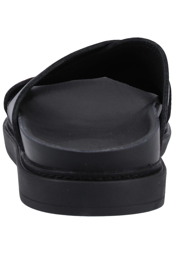 Clarks Pantoletten Leder Schwarz - surf4shoes